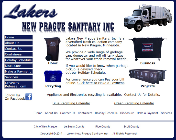 Lakers_Sanitary <a href="http://www.lakersnp.com/" target="_blank" rel="noopener noreferrer">Lakers Sanitary Inc.</a> <br />New Prague, MN