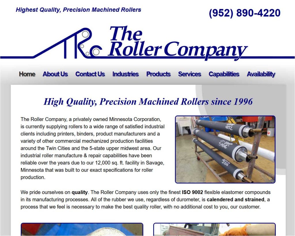 Rollerco <a href="https://www.rollerco.com/" target="_blank" rel="noopener noreferrer">The Roller Company</a> <br />Savage, MN