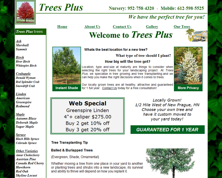 Trees_Plus <a href="http://www.treesplustrees.com/" target="_blank" rel="noopener noreferrer">Trees Plus</a> <br />New Prague, MN